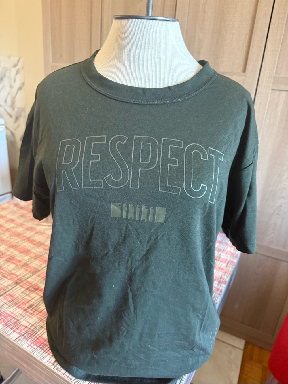 Under Armour Olive Green "RESPECT" Short Sleeve Tee